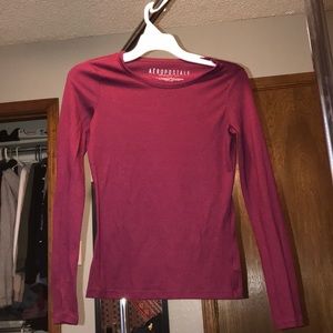 Aeropostale Maroon long sleeve